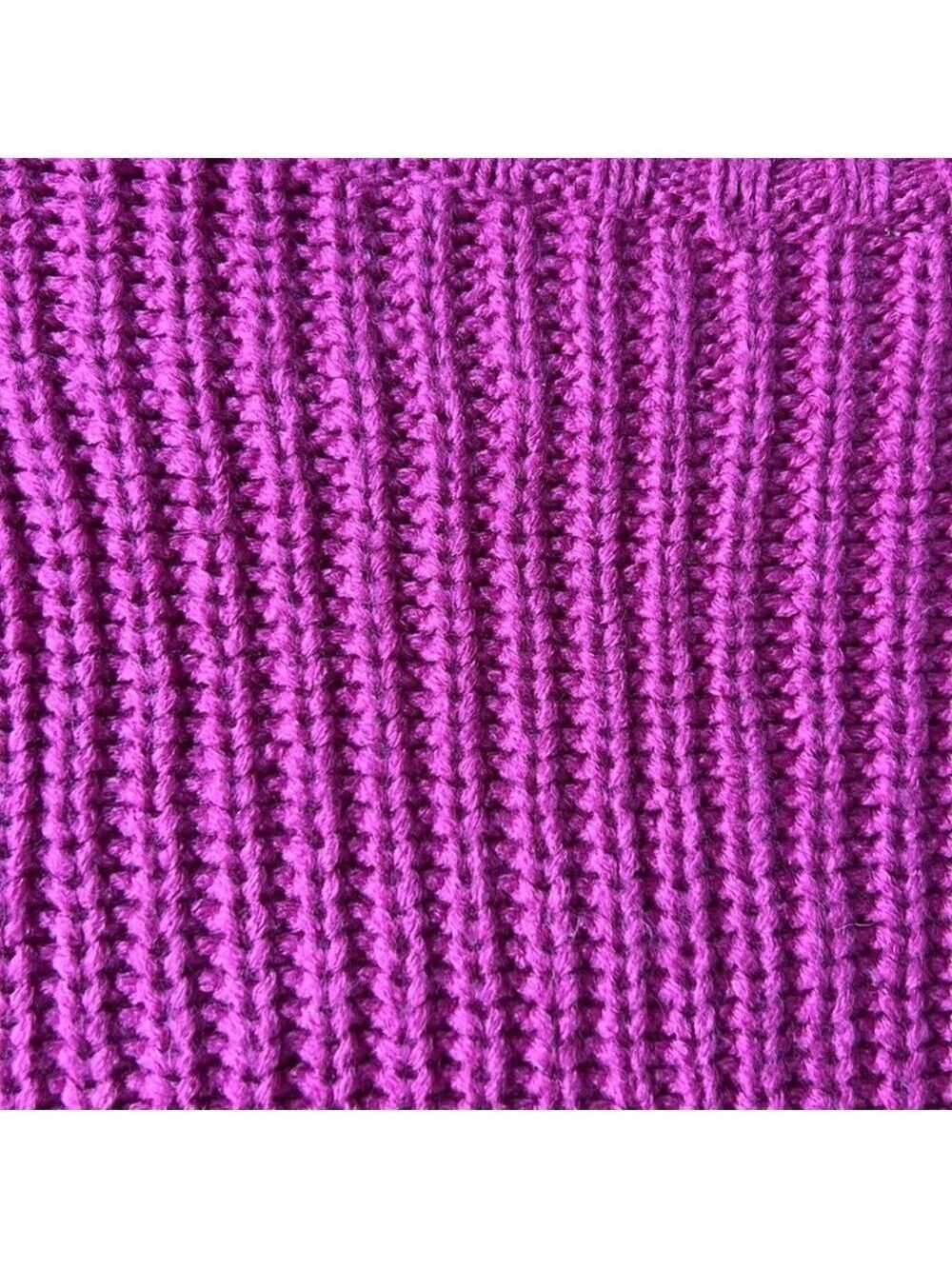 RICKIS ANGORA RABBIT Wool Acrylic Blend Pink Knit Mock Neck Sweater Size Small - Picture 3 of 8